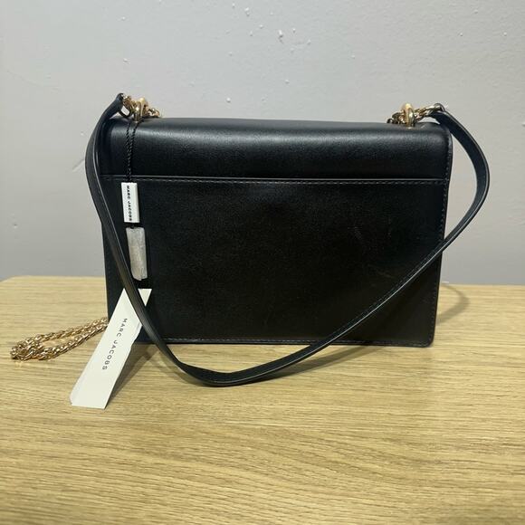 Marc Jacobs Black Leather Gold  Hardware NWT - Picture 5 of 9